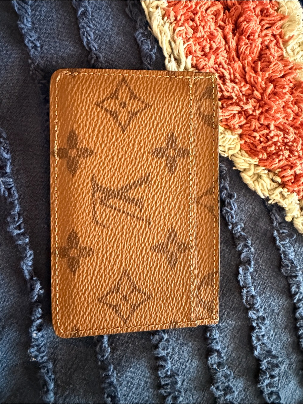 Louis Vuitton Brown Monogram Slim Card Holder - Picture 2 of 3